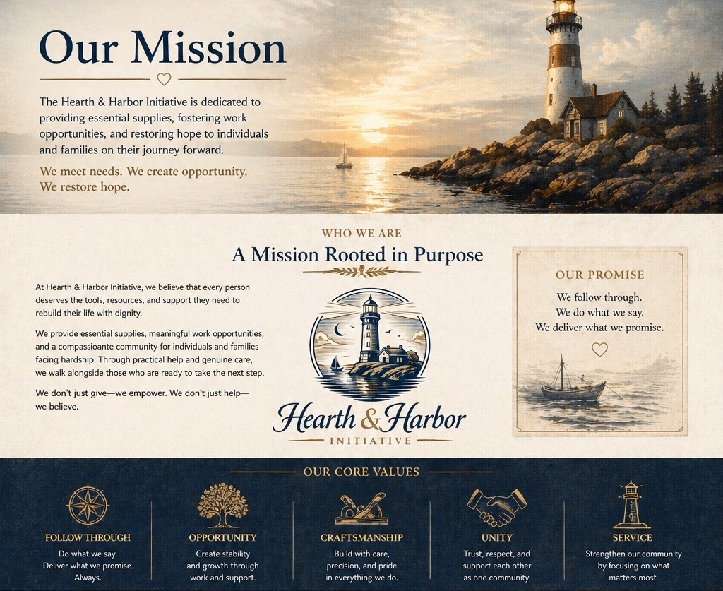 Hearth and Harbor mission artwork